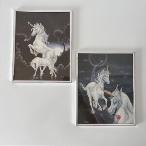 1980s Unicorn Fantasy Art Prints by Margaret Ferraro